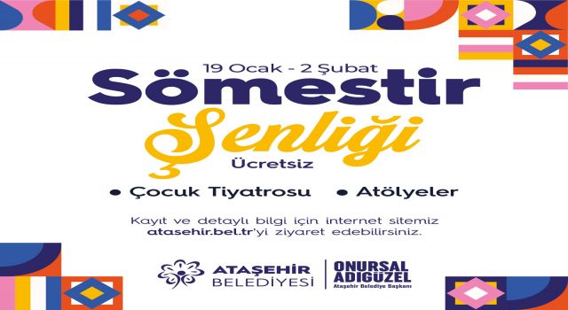 Ataşehir Belediyesi’nden öğrenciler için sömestri şenliği hazırlığı