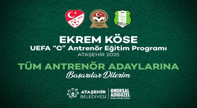 Ataşehir ’de UEFA C Antrenör kursu düzenleniyor