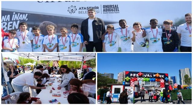 Ataşehir’de çocuklar doyasıya eğlendi