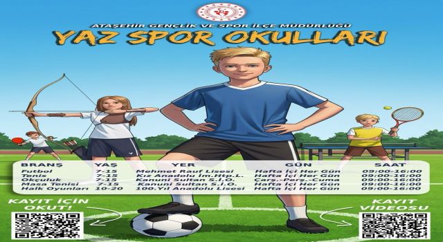 Gençlik ve Spor İlçe Müdürlüğü’ nden Yaz Spor etkinlikleri