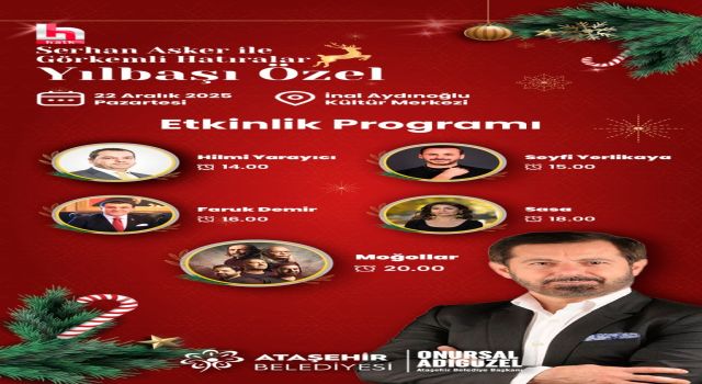 Serhan Asker ile 'Görkemli Hatıralar Yılbaşına Özel' programı Ataşehir'de