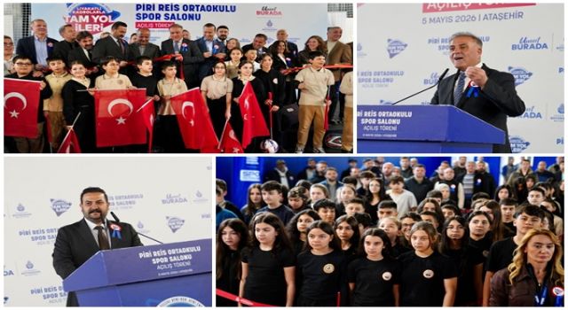 ATAŞEHİR’DE PİRİ REİS İLKOKULU SPOR SALONU TÖRENLE HİZMETE AÇILDI