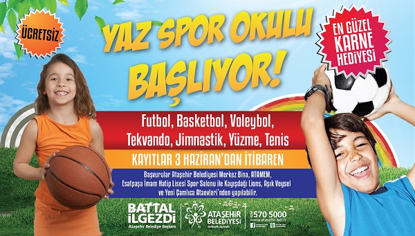 Yaz Spor Okullarına kayıtlar başlıyor