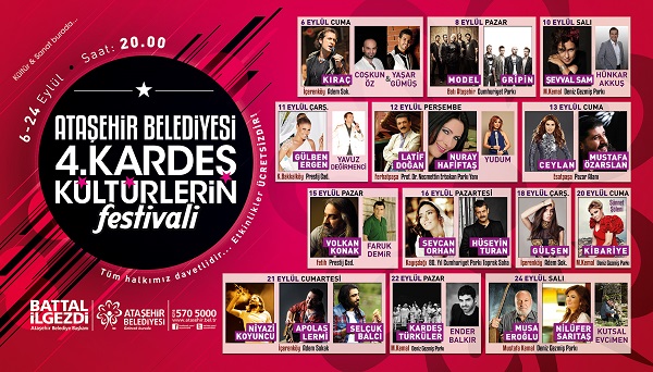 “Kardeş Kültürlerin Festivali” 6 Eylül’de başlıyor