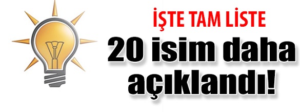 İŞTE AK Parti Belediye Başkan Adayları