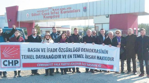 CHP Ataşehir’den Tutuklu Gazeteciler’e Destek