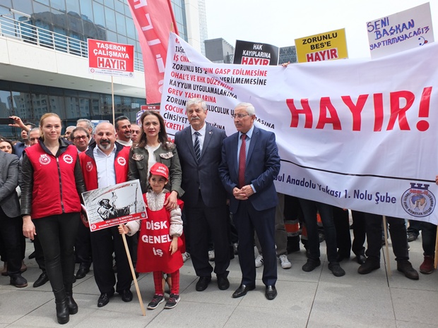 ATAŞEHİR’DE İŞÇİLER “HAYIR” DEDİ