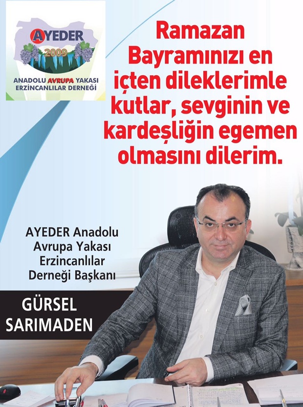 AYEDER BAŞKANINDAN BAYRAM MESAJI