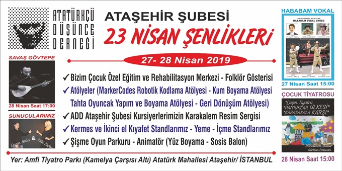 Ataşehir Atatürkçü Düşünce Derneği’nden 23 Nisan şenlikleri