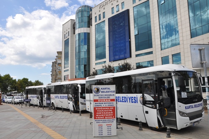 KARTAL BELEDİYESİ’NDEN BAYRAMDA ÜCRETSİZ MEZARLIK ULAŞIMI