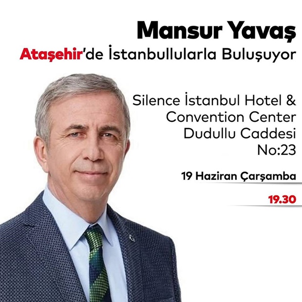 Mansur Yavaş Ataşehirlilerle buluşmaya geliyor