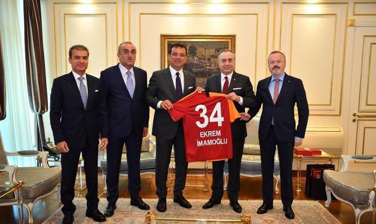 Galatasaray'dan, Ekrem İmamoğlu'na ziyaret