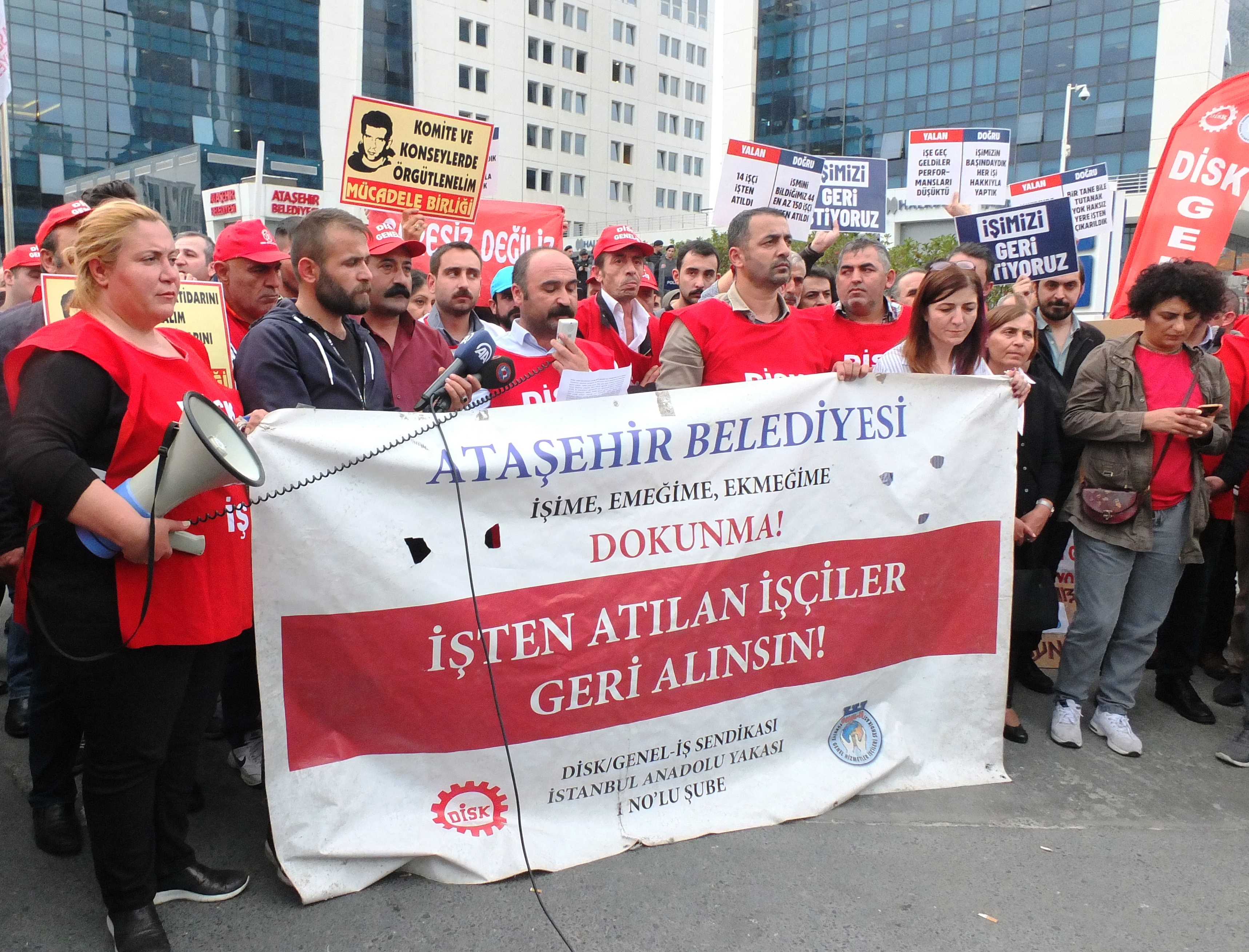 Genel İş Sendikası Anadolu Yakası 1.Nolu Şubeden Basın açıklaması