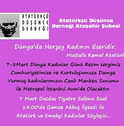 Ataşehir ADD’den 8 Mart Dünya Kadınlar günü etkinliği