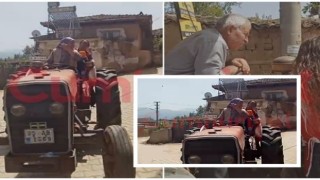Kadınlar traktörlerle ev ev gezerek Ekrem İmamoğlu için imza topladı!