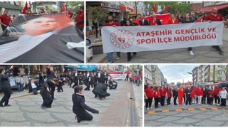 Ataşehir Gençlik ve Spor İlçe Müdürlüğü “Alay” yürüyüşü düzenledi