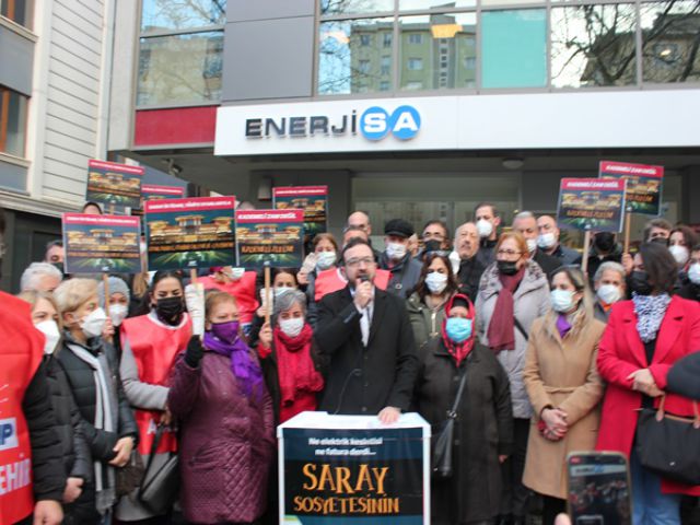 Elektrik faturalarına gelen zamlara Ataşehir CHP'den protesto