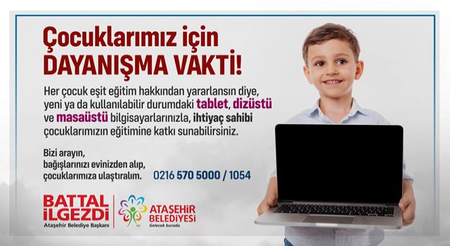 ÇOCUKLAR UZAKTAN EĞİTİME UZAK KALMASIN