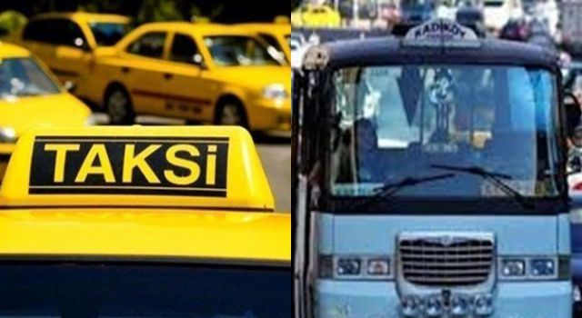 İstanbul'da taksi, minibüs ve dolmuş ücretlerine zam