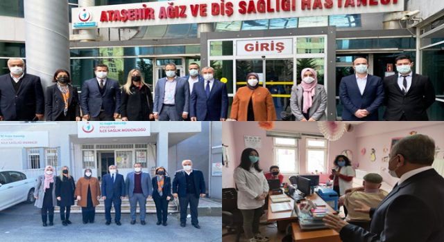 Ataşehir AK Parti İlçe Başkanlığından Sağlık Çalışanlarına anlamlı ziyaret