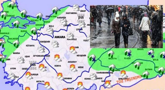 Meteoroloji'den yağmur ve kar uyarısı