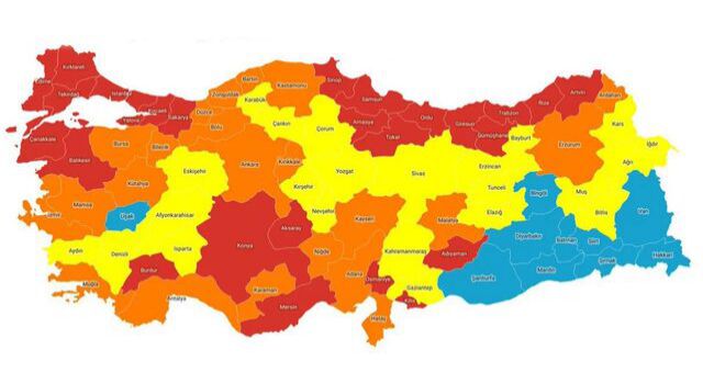 Risk haritası güncellenseydi hangi il hangi renkte olacaktı? İşte yanıtı