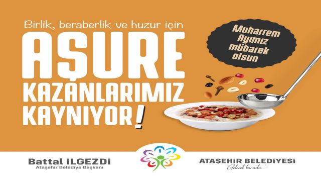 ATAŞEHİR BELEDİYESİ’NİN GELENEKSEL AŞURE DAĞITIMI BAŞLIYOR