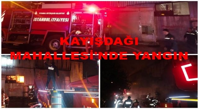 Ataşehir Kayışdağı Mahallesi’nde kimyasal madde deposunda yangın