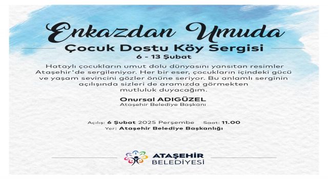 6 Şubat depremini yaşayan çocukların eserleri Ataşehir'de sergilenecek