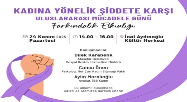 Ataşehir’de Kadına Yönelik Şiddete karşı etkinlik