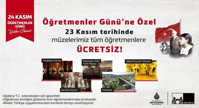 İBB, Öğretmenler Günü nedeniyle bir dizi sürpriz hazırladı
