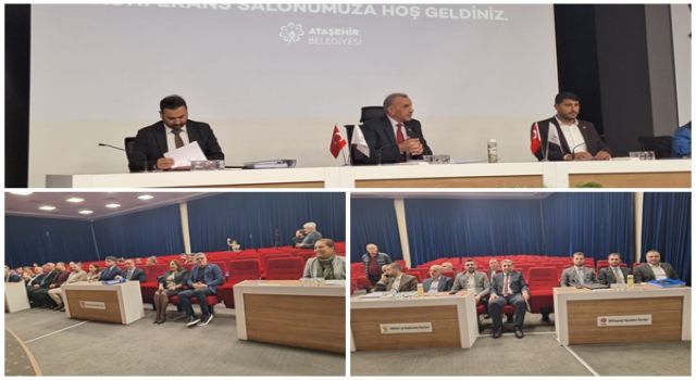 Ataşehir Belediye Meclisi Aralık ayı ilk toplantısını yaptı
