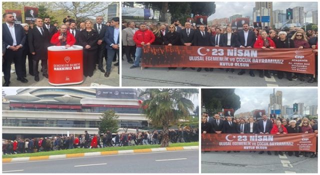 CHP Ataşehir Örgütü Yürüyüşünde Sloganlar Tutuklu Başkan Onursal Adıgüzel İçin Yükseldi
