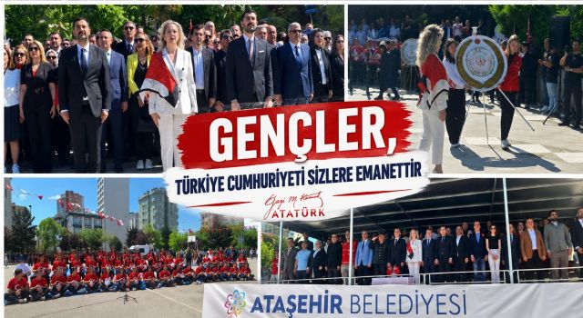 Ataşehir’de 19 Mayıs Coşkusu: Gençlik Bayramı İki Ayrı Törenle Kutlandı