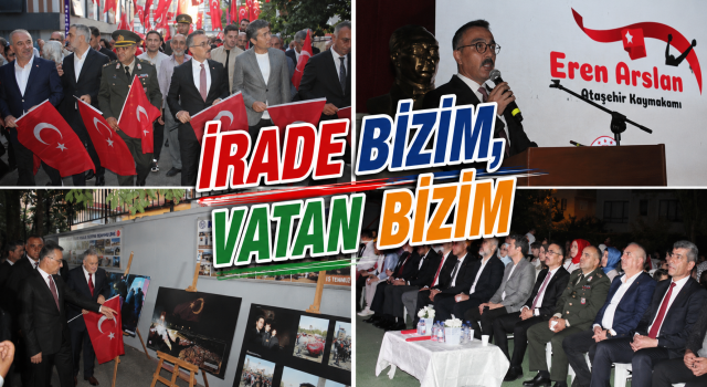 Ataşehir'de 15 Temmuz Demokrasi ve Milli Birlik Günü Anma Programı Gece Boyunca Devam Etti
