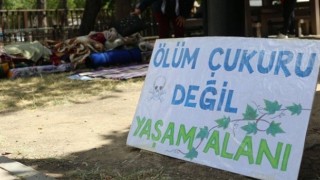 Köylülerden Meclis'in yanında 'zeytinlik' nöbeti1