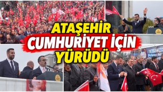 Ataşehirliler Cumhuriyet İçin Yürüdü